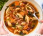 Hearty Minestrone Soup with Pasta and Beans