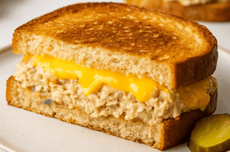 Tuna Melt Sandwich on Sourdough