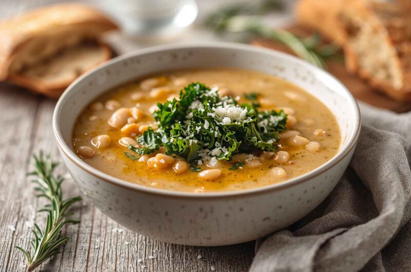 Tuscan White Bean Soup with Kale