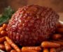 Apple Butter Glazed Ham with Roasted Carrots