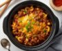 Crockpot Beef Chili Mac with Cheese