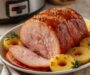 Crockpot Maple Glazed Ham with Pineapple