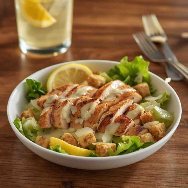 Grilled Chicken Caesar Salad with Homemade Dressing | Recipes By Elina