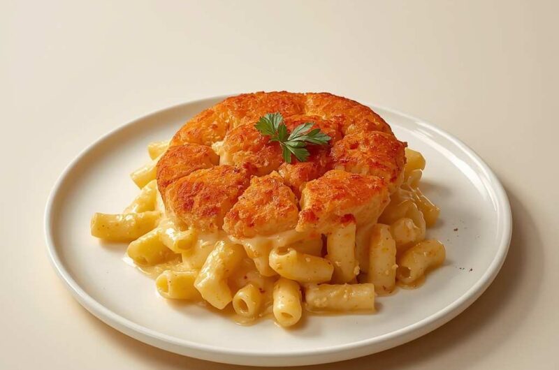 Lobster Mac and Cheese with a Crispy Top