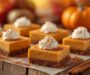 Pumpkin Cheesecake Bars with Gingersnap Crust