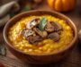 Pumpkin Risotto with Mushrooms and Sage