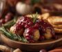Roasted Turkey Meatballs with Cranberry Sauce
