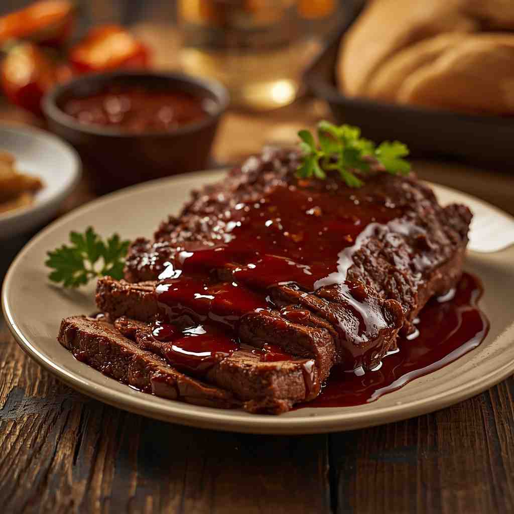Slow Cooker Beef Brisket with BBQ Sauce