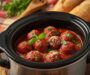 Slow Cooker Italian Meatballs in Marinara Sauce