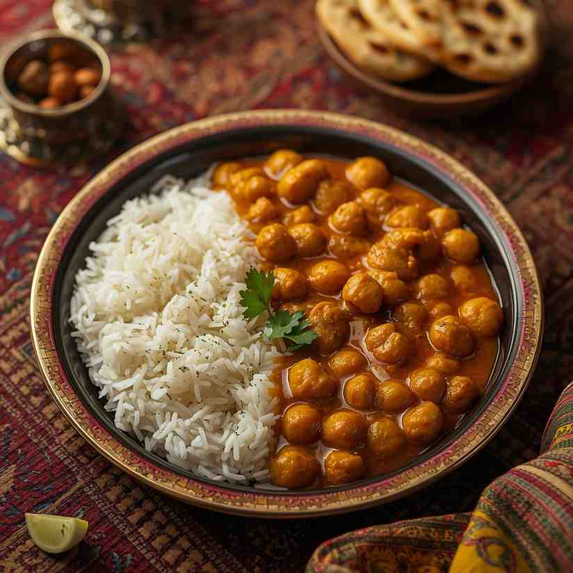 Chickpea Curry with Basmati Rice