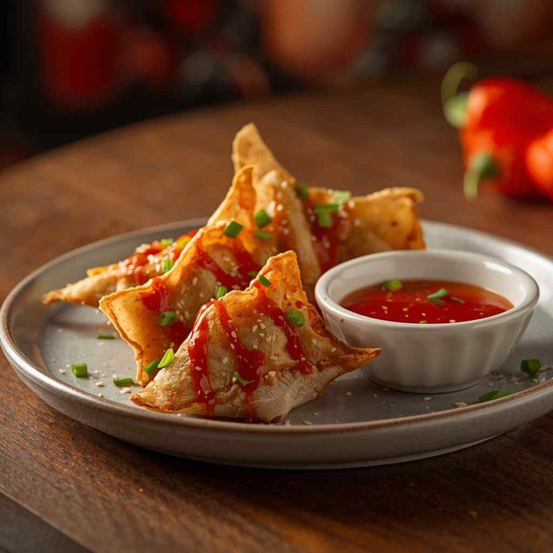 Crab Rangoon with Sweet Chili Sauce