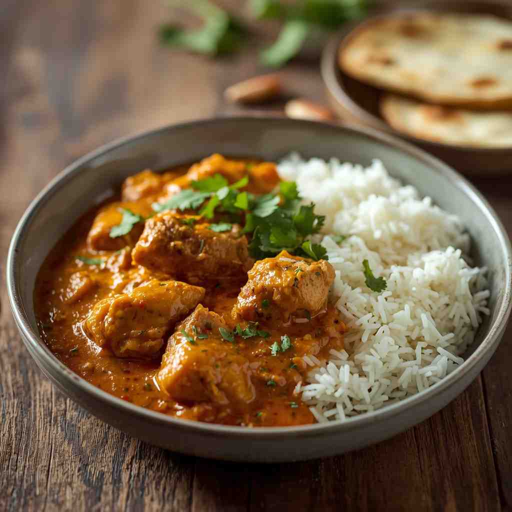 Slow Cooker Chicken Korma with Rice