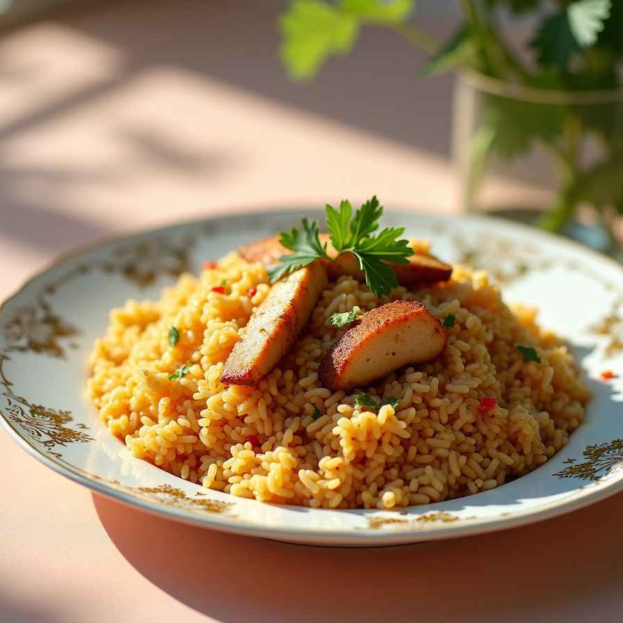 Chicken Pulao with Spiced Rice
