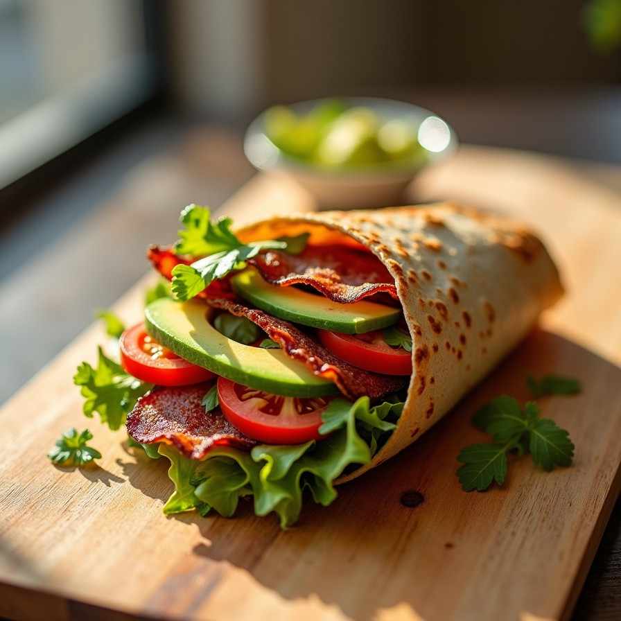 Classic BLT Wrap with Avocado