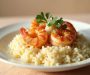 Creamy Garlic Shrimp over Rice
