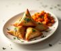 Ground Beef Samosas with Spiced Potatoes