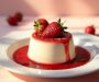Italian Panna Cotta with Strawberry Sauce