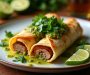 Pork Chimichangas with Salsa Verde
