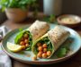 Spicy Chickpea Wrap with Greens