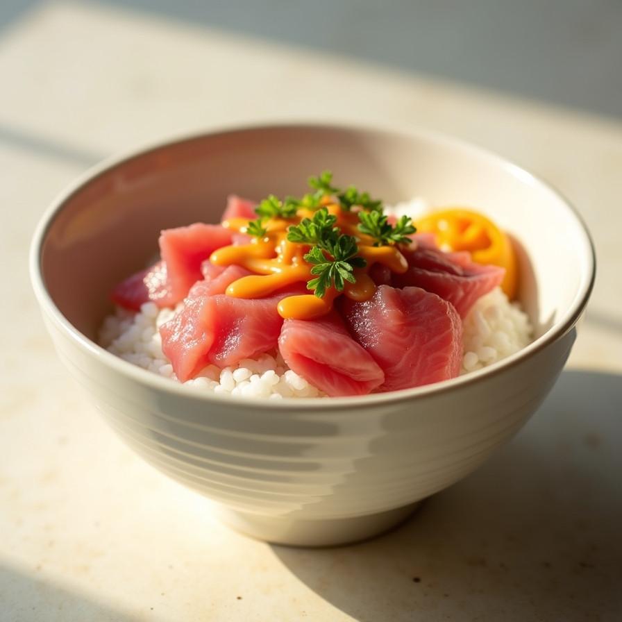 Tuna Rice Bowl with Spicy Mayo