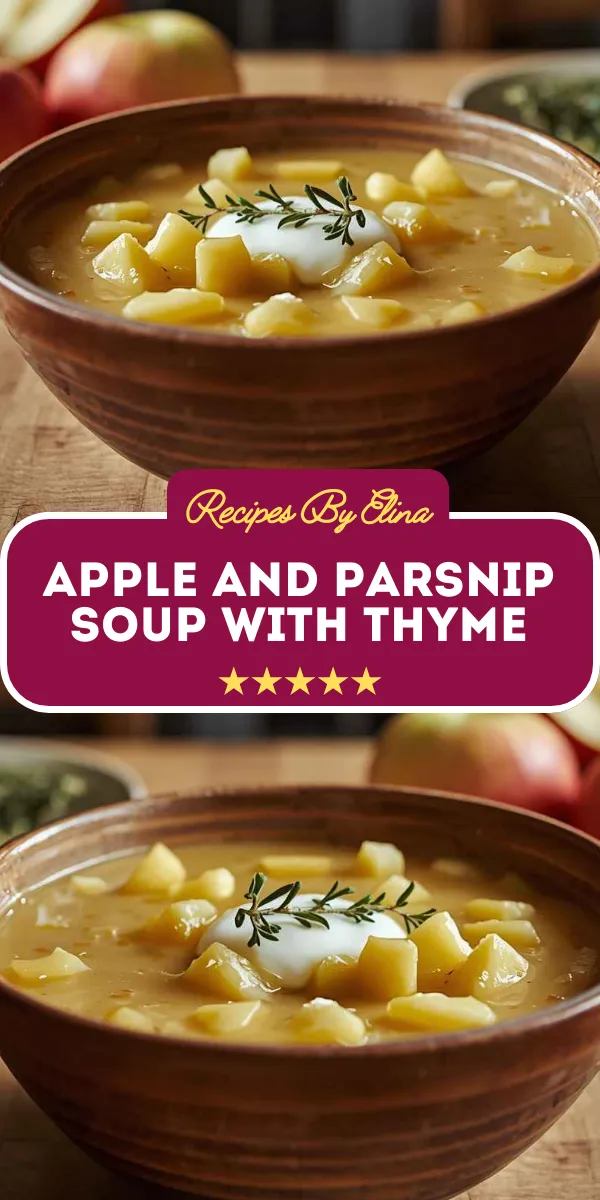 Apple and Parsnip Soup with Thyme