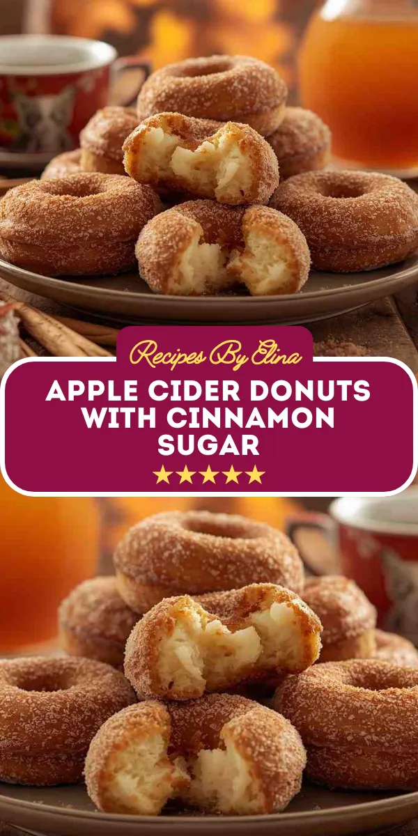 Apple Cider Donuts with Cinnamon Sugar