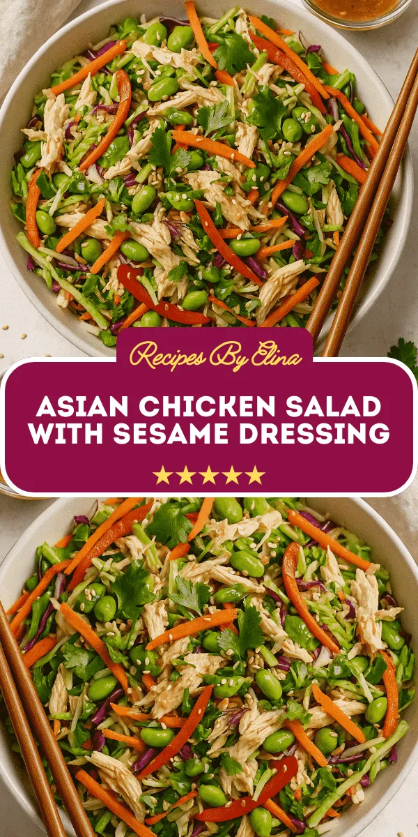 Asian Chicken Salad with Sesame Dressing