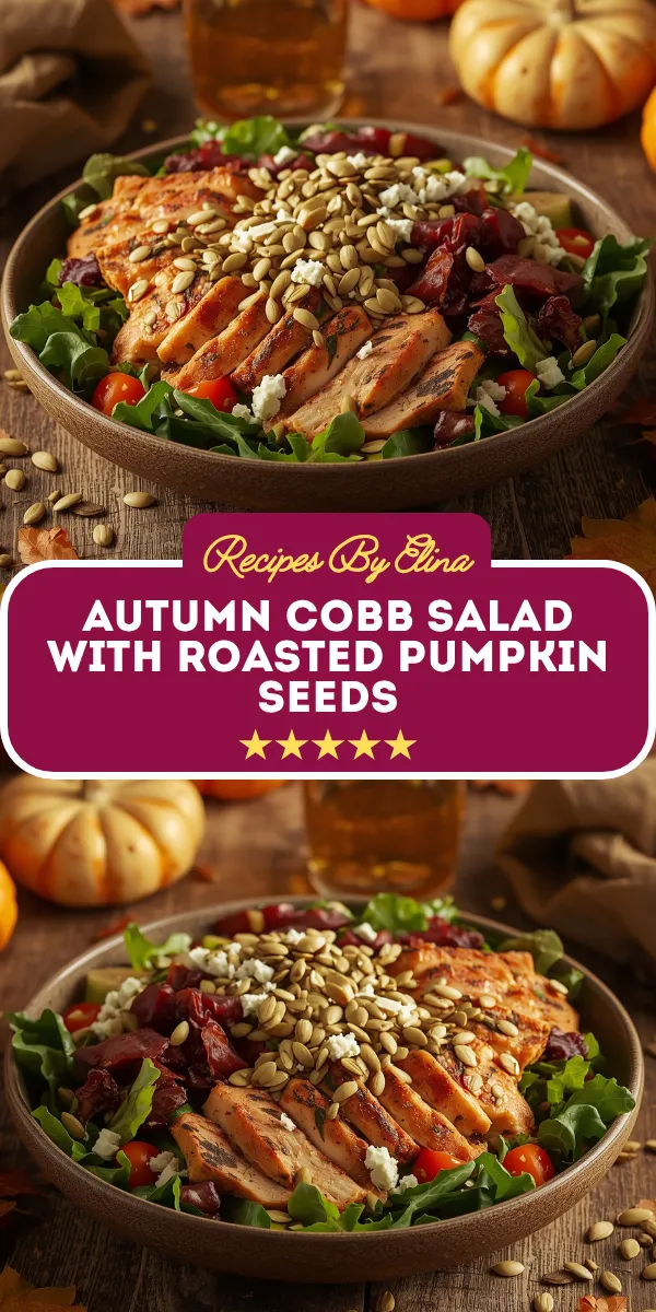 Autumn Cobb Salad with Roasted Pumpkin Seeds