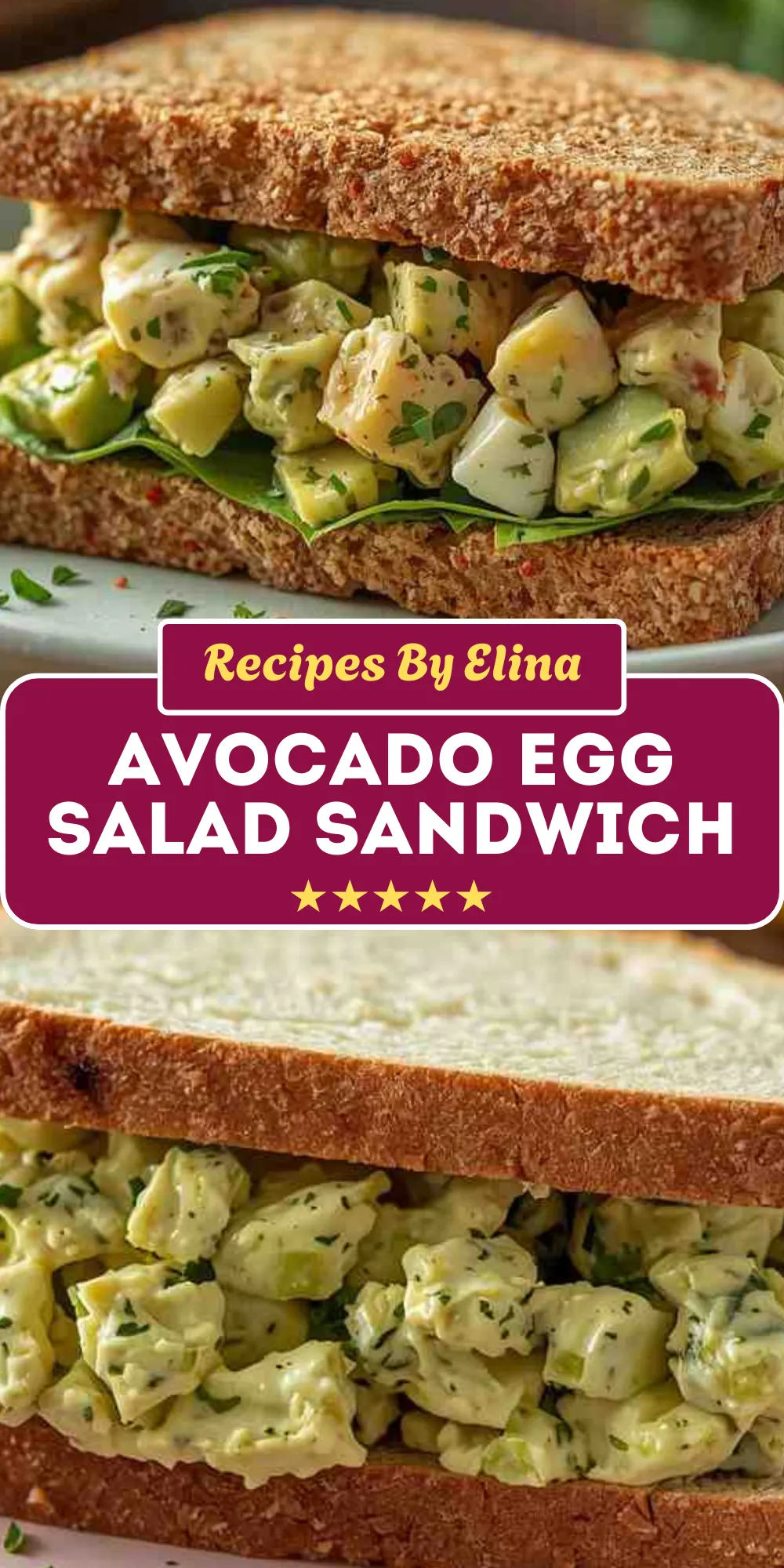 Avocado Egg Salad Sandwich