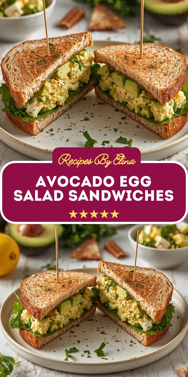 Avocado Egg Salad Sandwiches