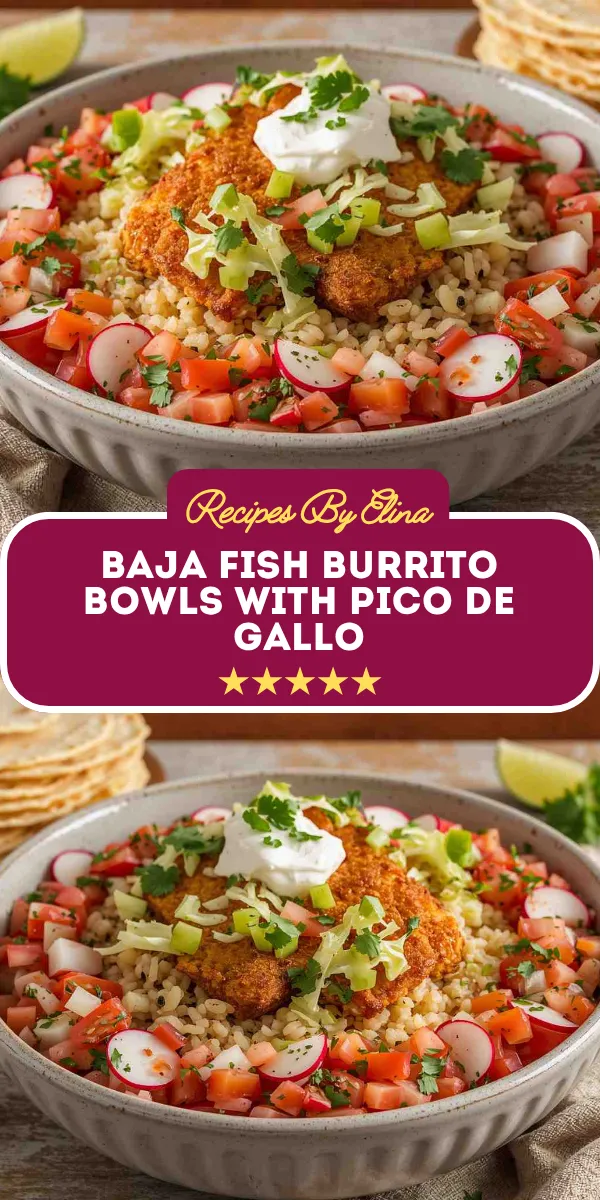 Baja Fish Burrito Bowls with Pico de Gallo
