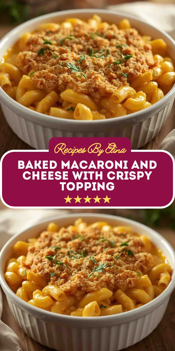 Baked Macaroni and Cheese with Crispy Topping