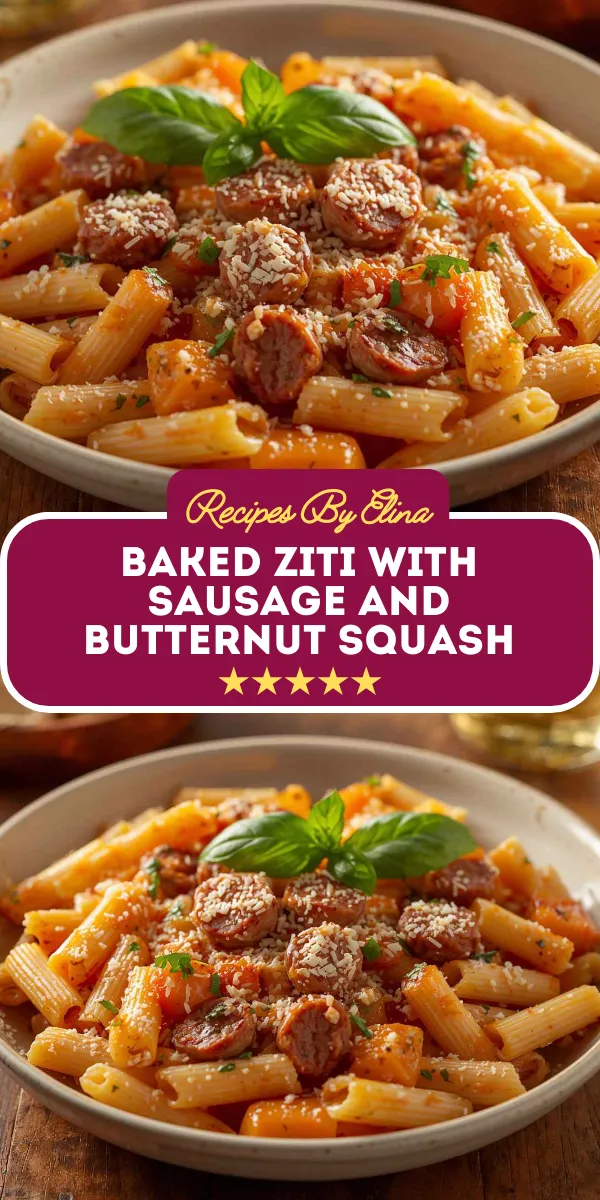 Baked Ziti with Sausage and Butternut Squash