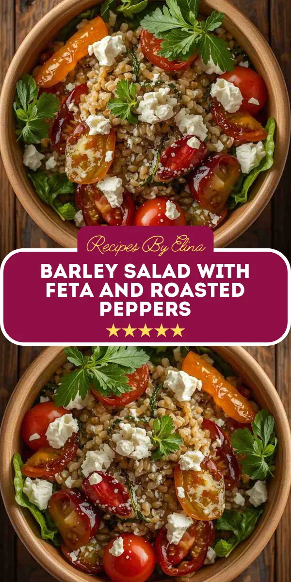 Barley Salad with Feta and Roasted Peppers