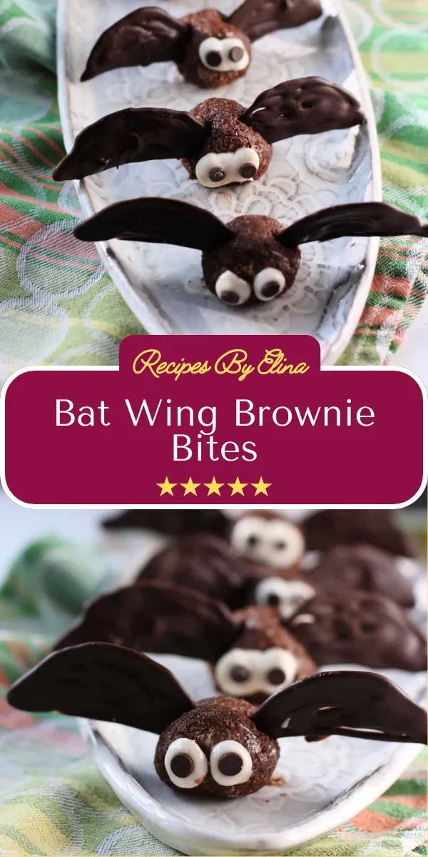 Bat Wing Brownie Bites