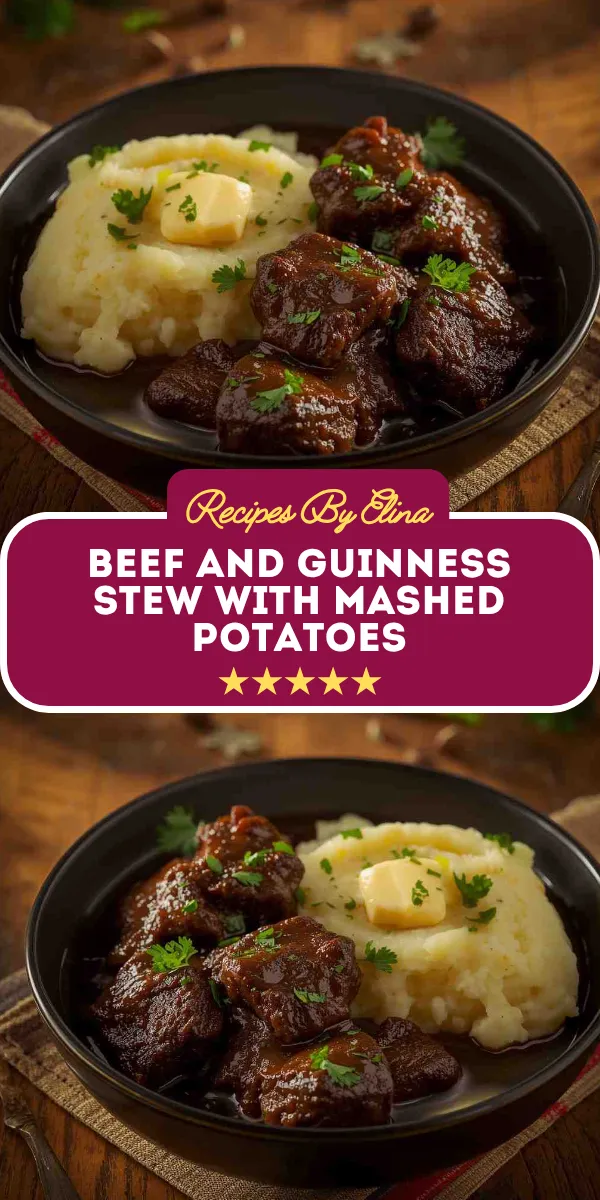 Beef and Guinness Stew with Mashed Potatoes