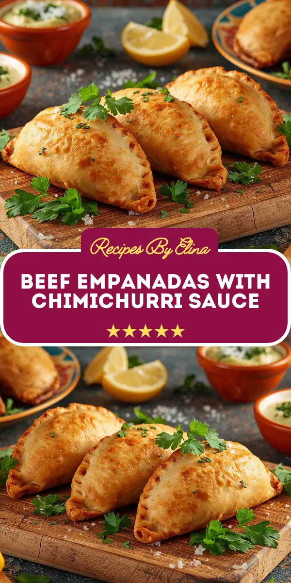 Beef Empanadas with Chimichurri Sauce