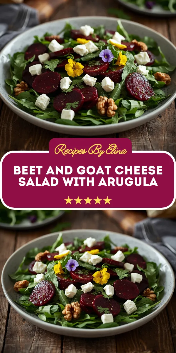 Beet and Goat Cheese Salad with Arugula
