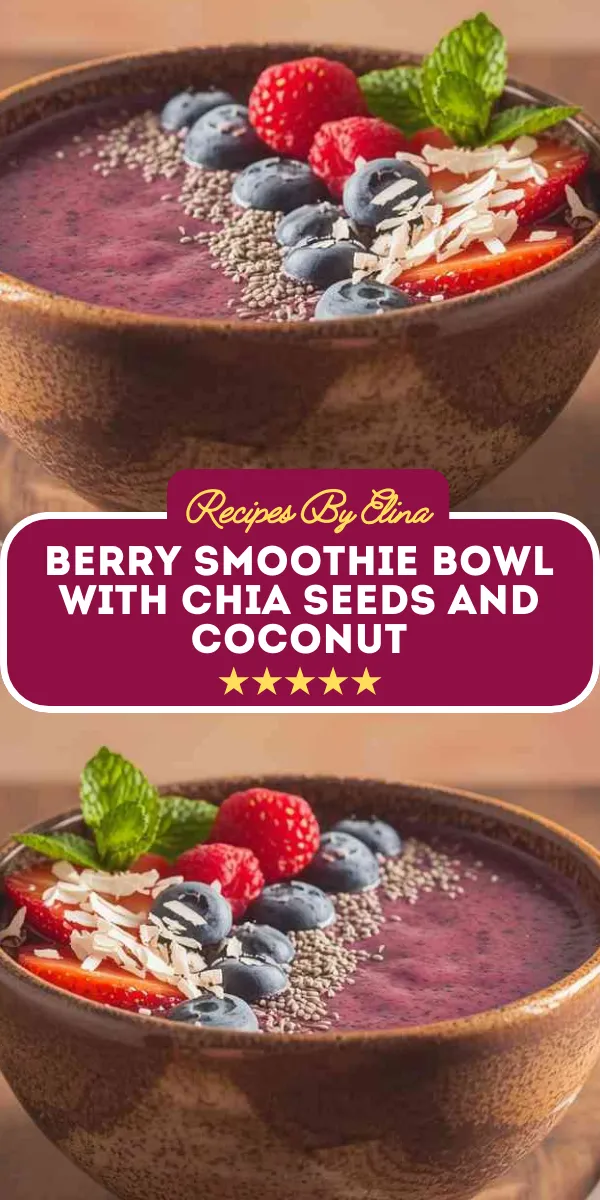 Berry Smoothie Bowl with Chia Seeds and Coconut