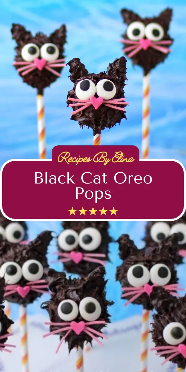 Black Cat Oreo Pops