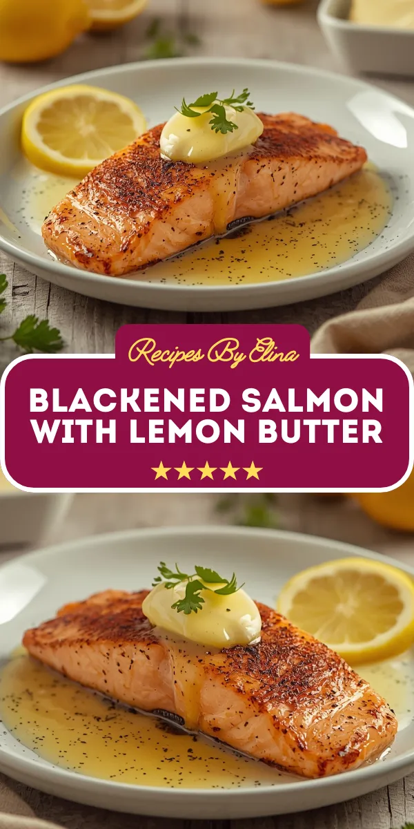 Blackened Salmon with Lemon Butter
