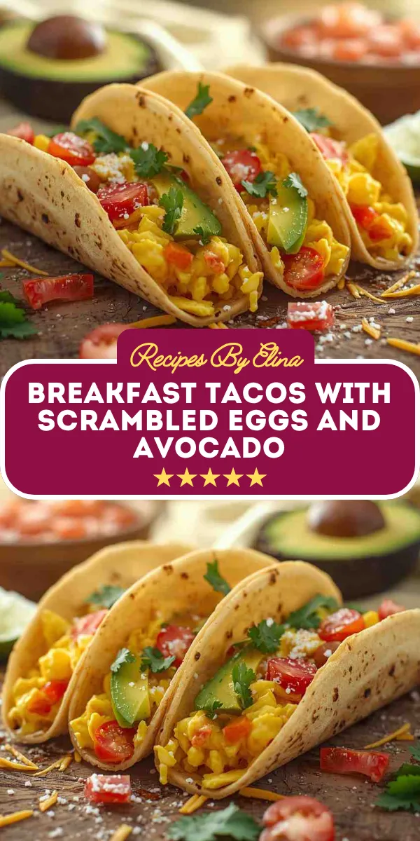 Breakfast Tacos with Scrambled Eggs and Avocado