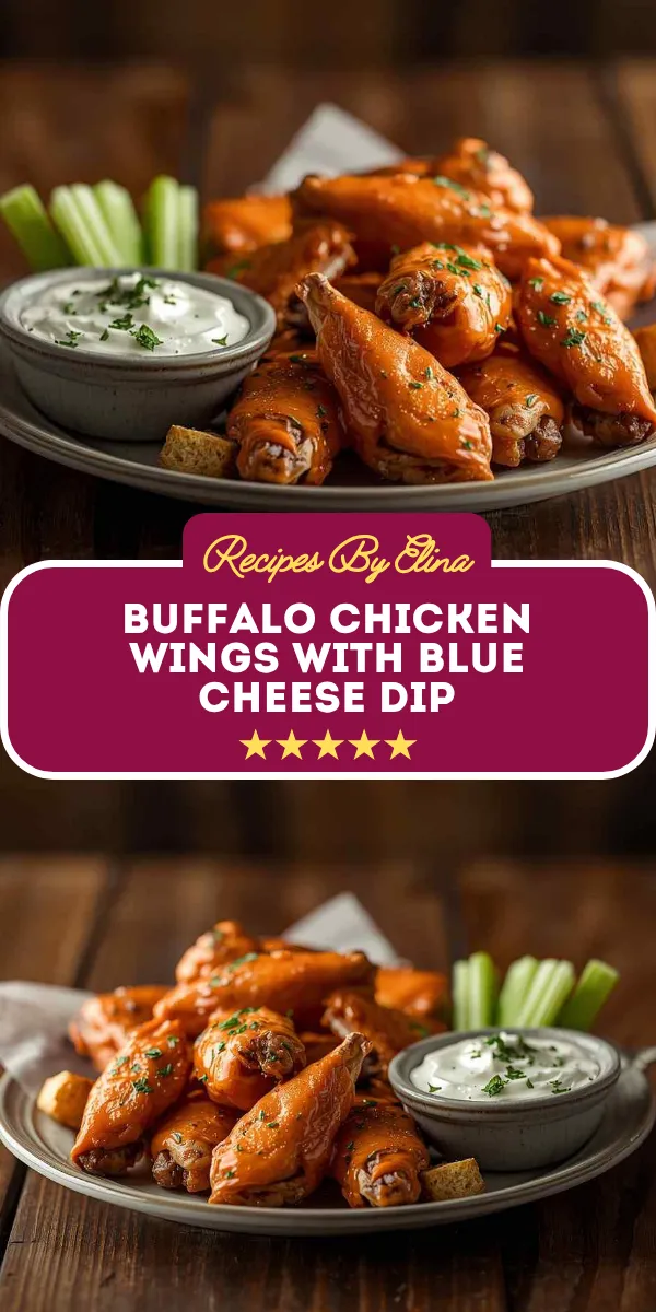 Buffalo Chicken Wings with Blue Cheese Dip