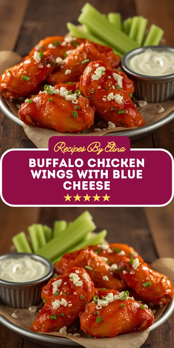 Buffalo Chicken Wings with Blue Cheese