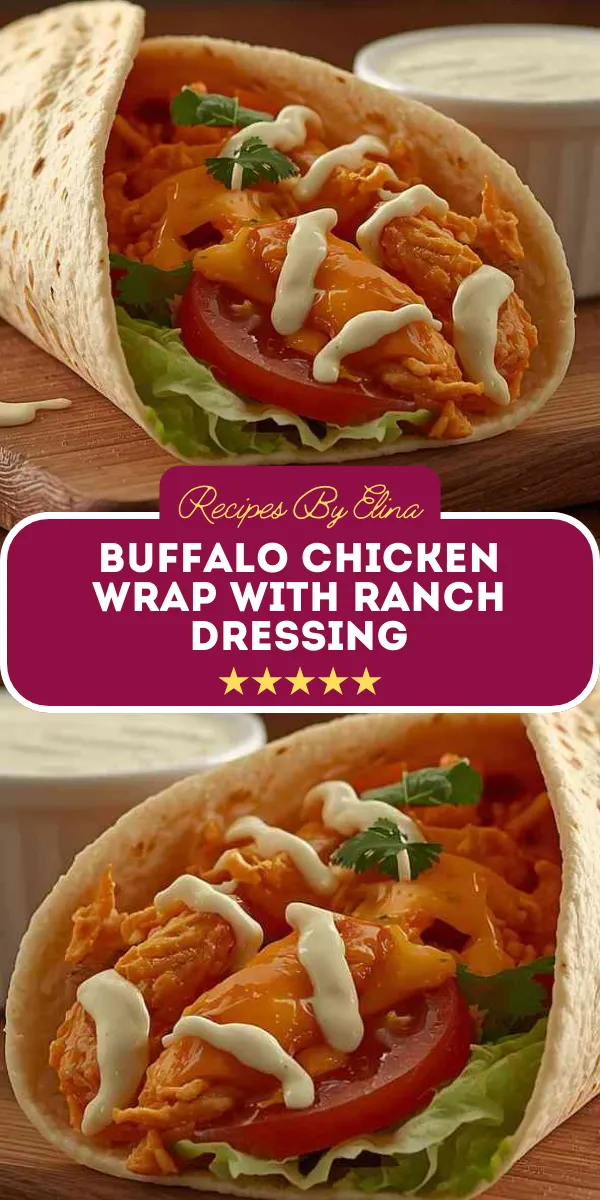 Buffalo Chicken Wrap with Ranch Dressing
