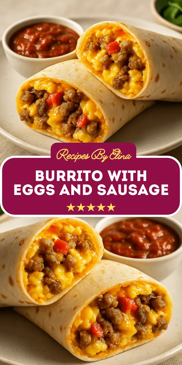 Burrito with Eggs and Sausage