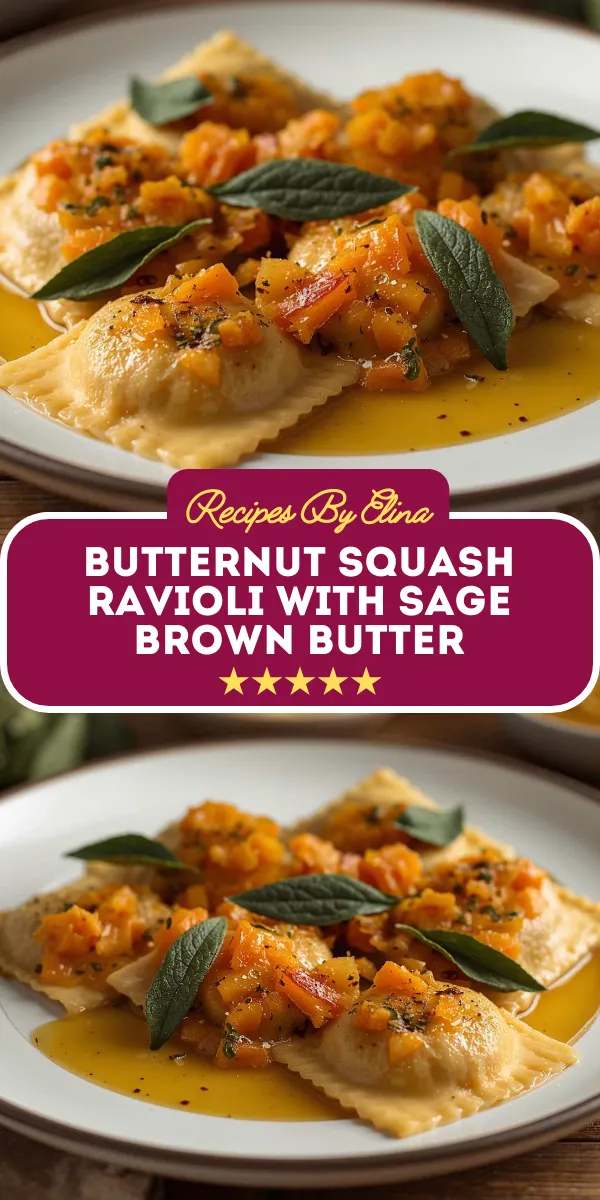 Butternut Squash Ravioli with Sage Brown Butter