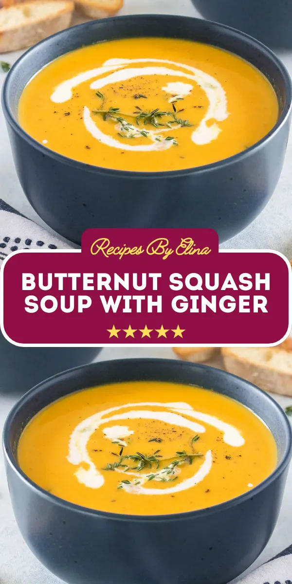 Butternut Squash Soup with Ginger