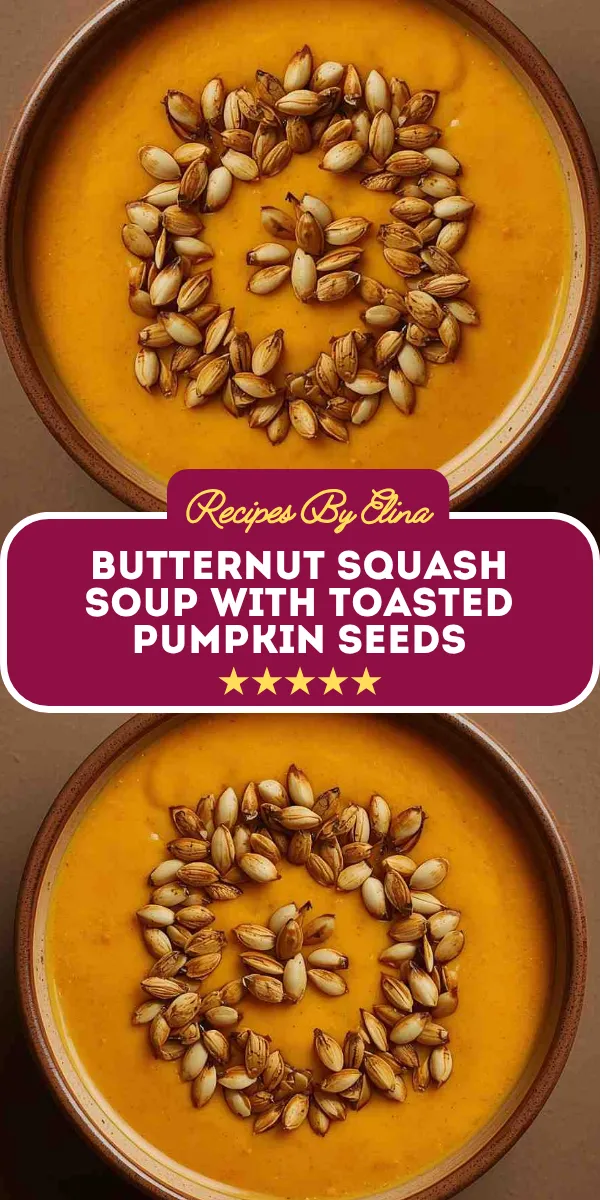 Butternut Squash Soup with Toasted Pumpkin Seeds
