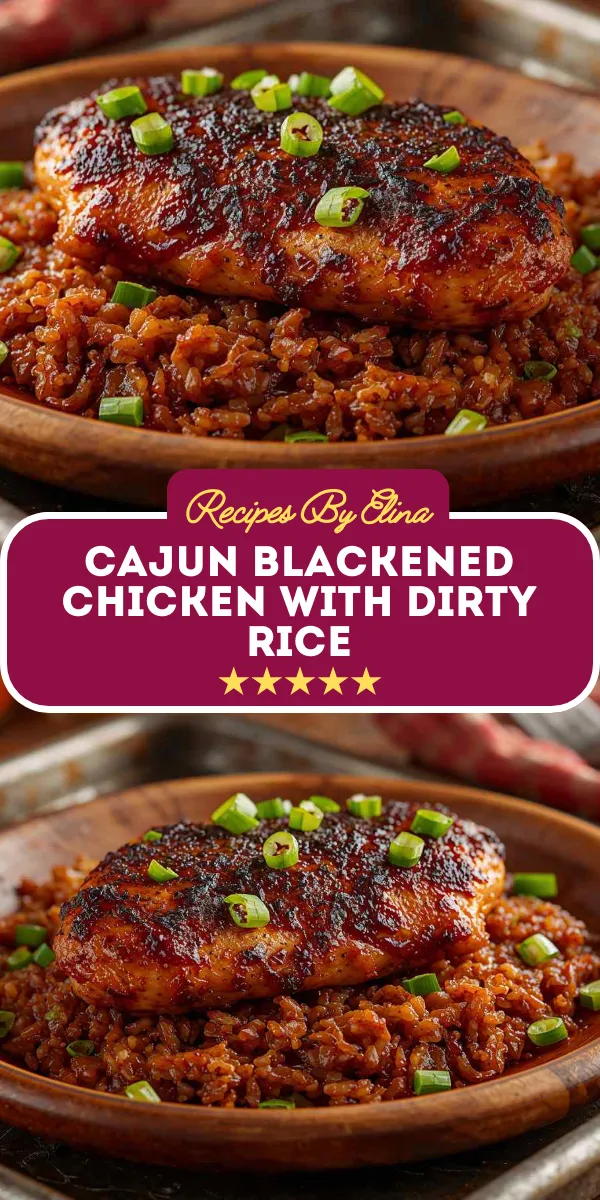 Cajun Blackened Chicken with Dirty Rice